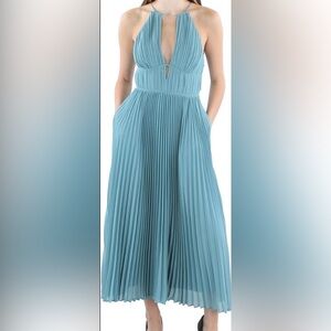 Jonathan Simkhai Carli Plisse Midi Dress